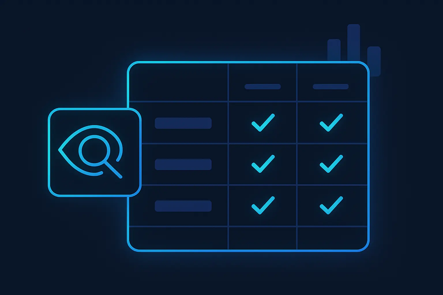 Comparison chart of ad spy tool features