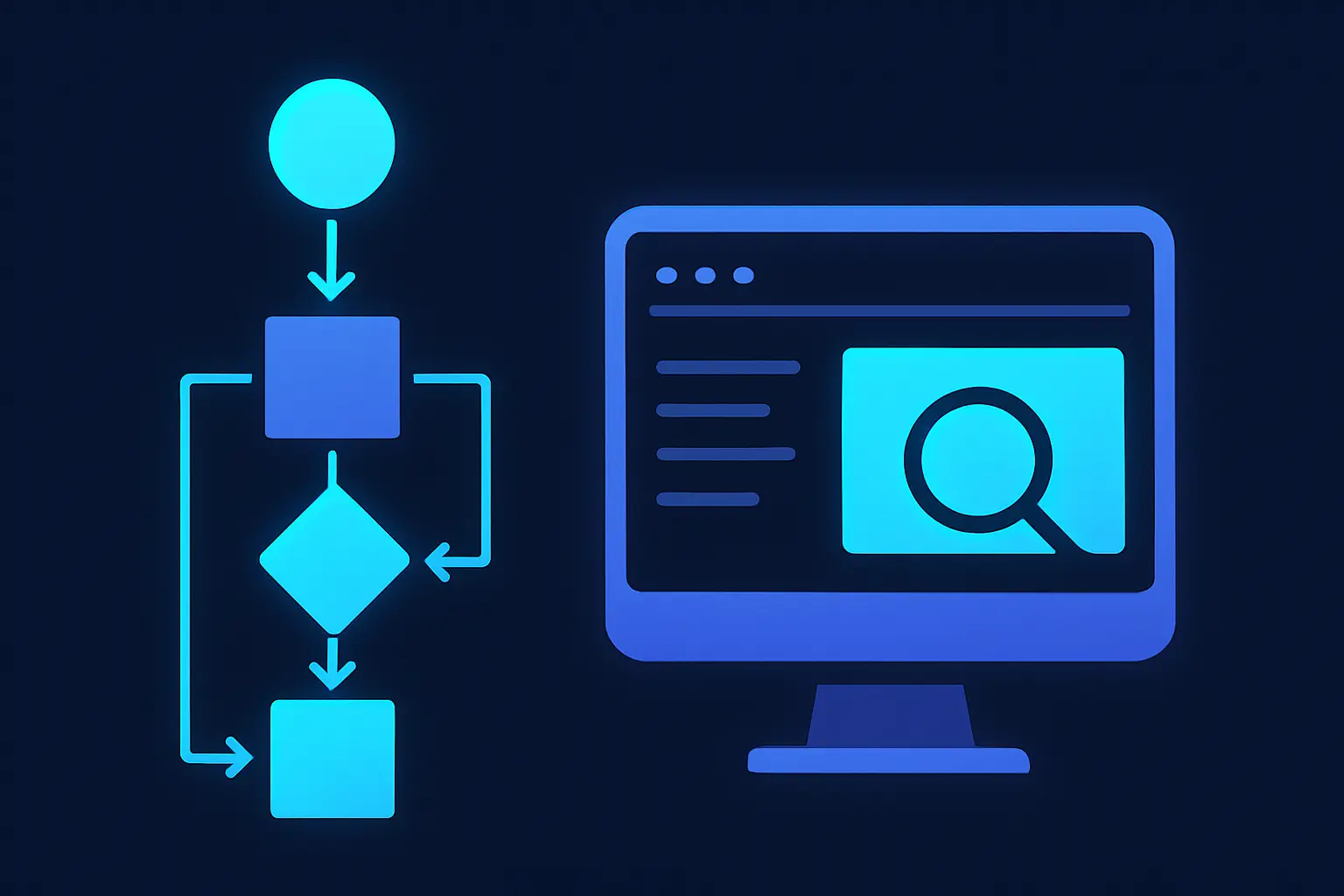 Flowchart of steps to search Facebook Ad Library
