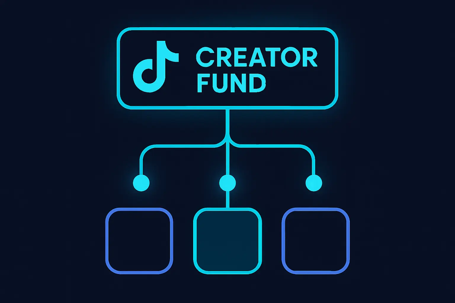Diagram of TikTok's Creator Fund flowchart explaining different earning paths.