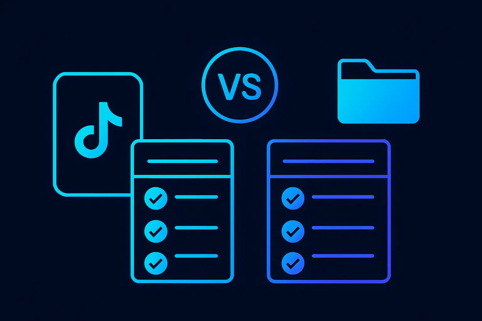 Comparison chart of TikTok Creative Center and Commercial Content Library features.