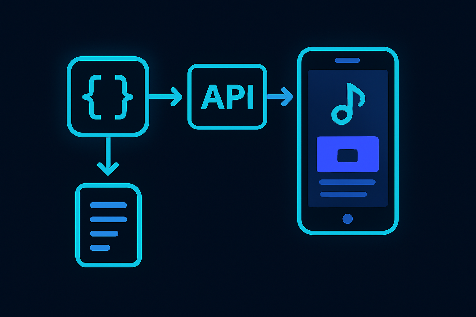 Diagram of an API workflow for extracting TikTok transcripts