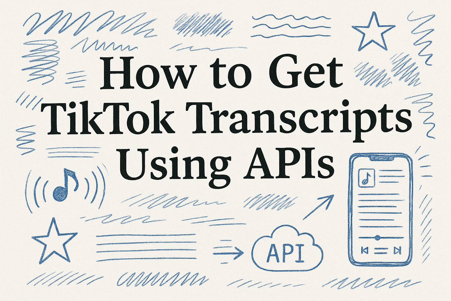 How to Get TikTok Transcripts Using APIs