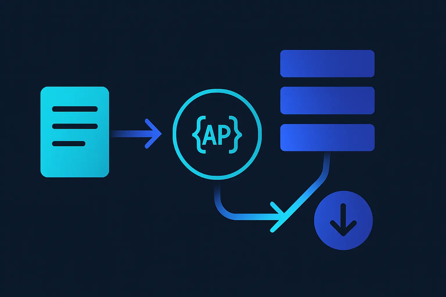 Visual diagram of optimized API request flow reducing quota usage
